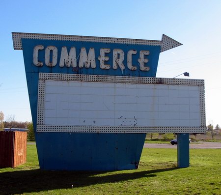Commerce Drive-In Theatre - Marquee (newer photo)